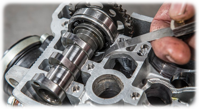 Motorcycle valve clearance adjustment